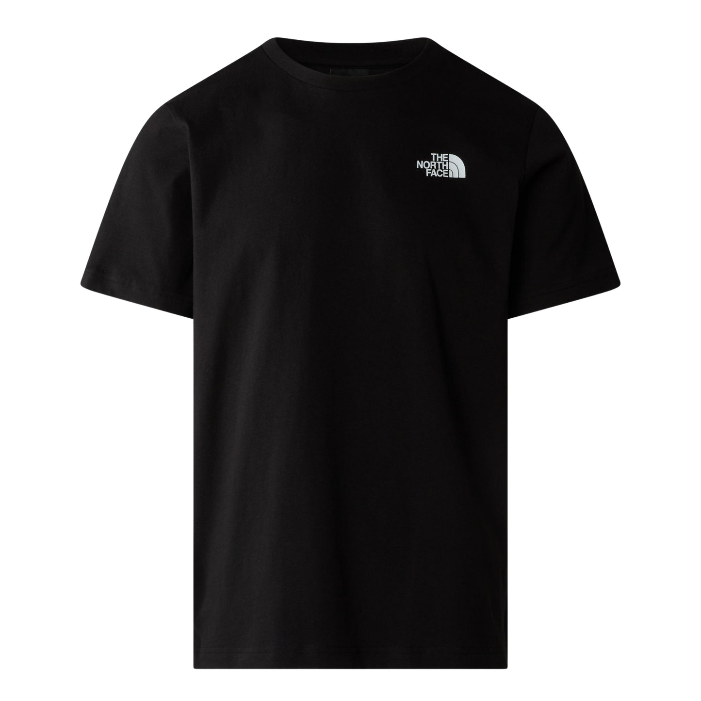 The North Face Redbox T-Shirt TNF Black/Summit Navy TNF Lightening Print. Foto da parte da frente.