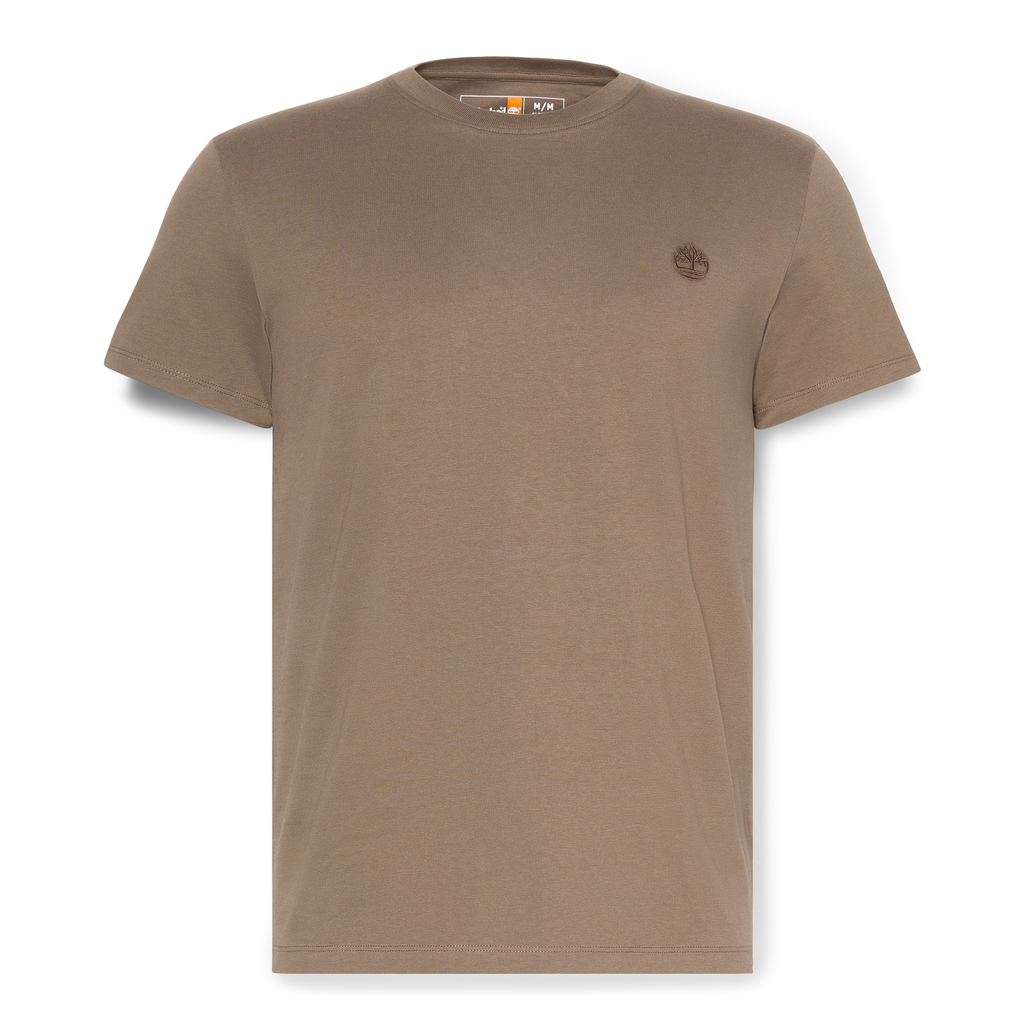 T-Shirt de manga curta para homem Timberland Dunstan River em Chocolate Chip. Foto da parte da frente.