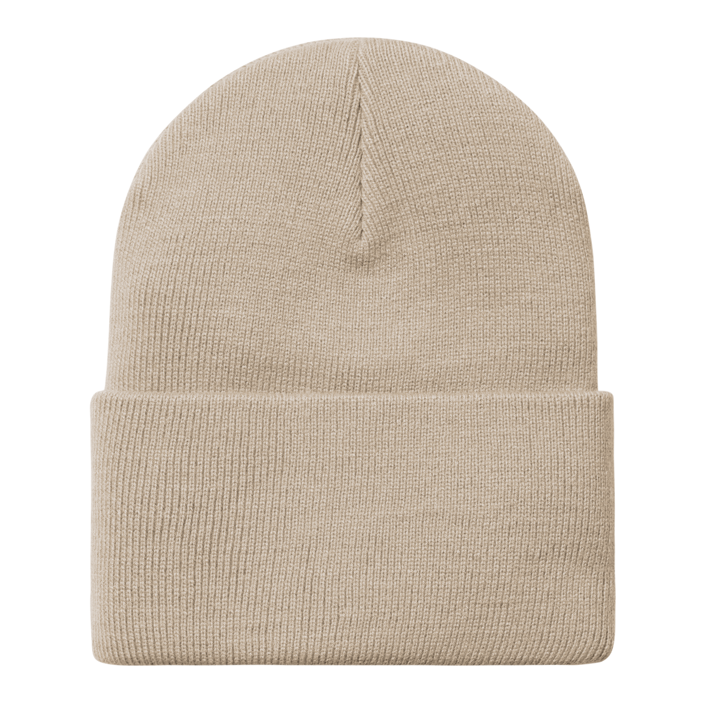 Gorro unissexo Carhartt WIP Acrylic Watch em Fleur De Sel. Foto da parte de trás.