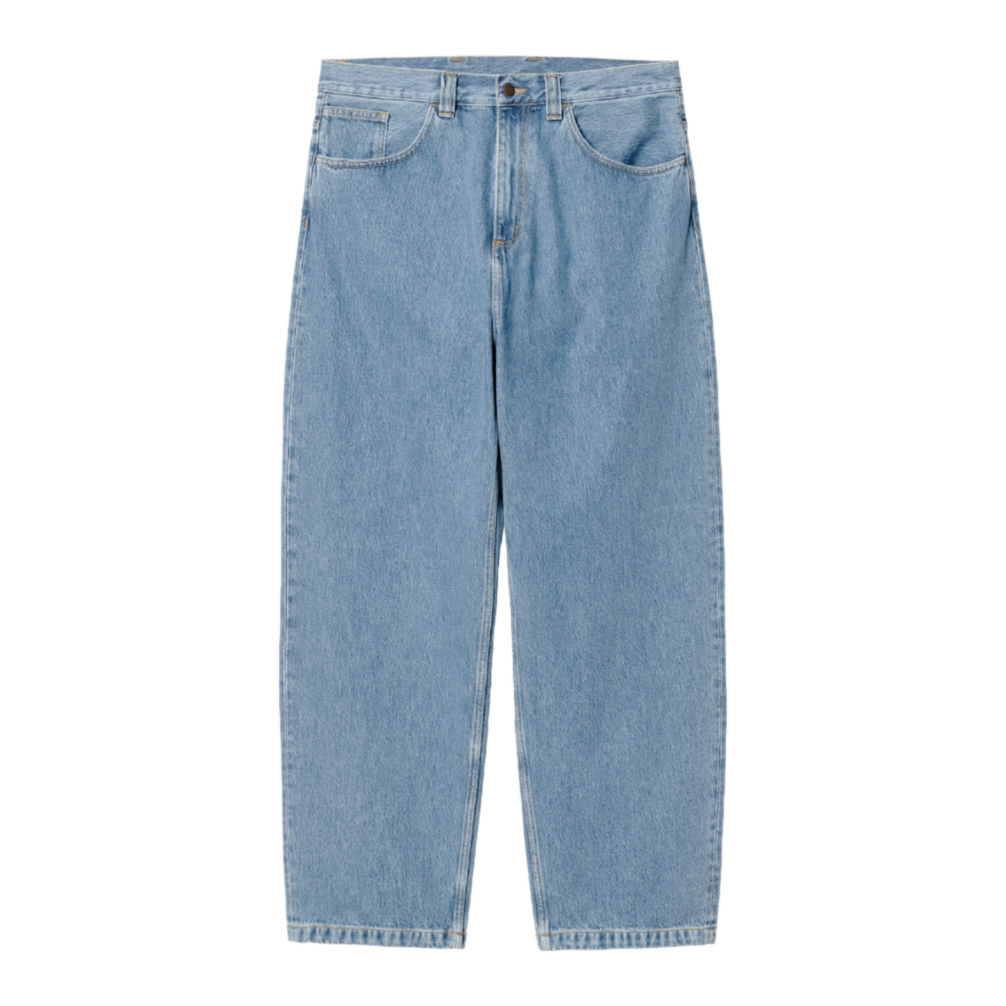 Carhartt WIP Brandon Pant Blue Stone Bleached. Foto da parte da frente.