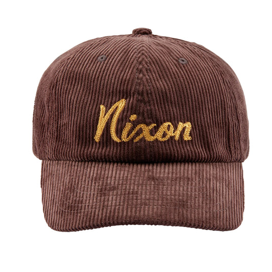 Nixon Capitol Cap Brown/Gold. Foto da parte da frente.