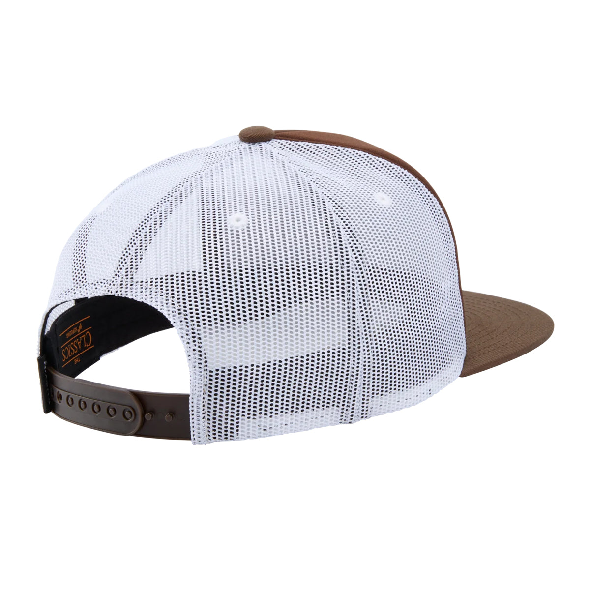 Nixon Tioga Trucker Cap Brown/White. Foto da parte de trás a 3/4.