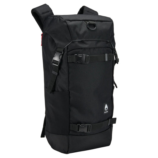 Nixon Landlock IV Backpack Black. Foto da parte da frente a 3/4.