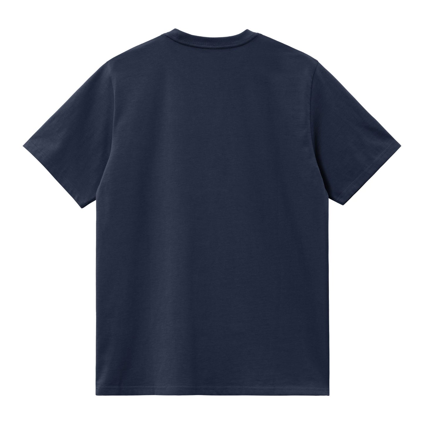 Carhartt WIP American Script Short Sleeve T-Shirt Air Force Blue. Foto da parte de trás.