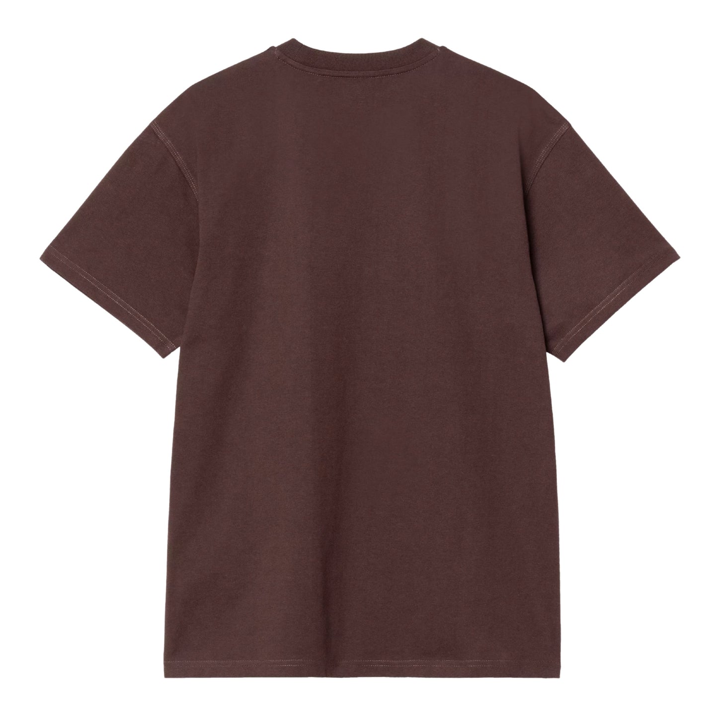 T-shirt de manga curta para homem Carhartt WIP American Script em Palisander. Foto da parte de trás.