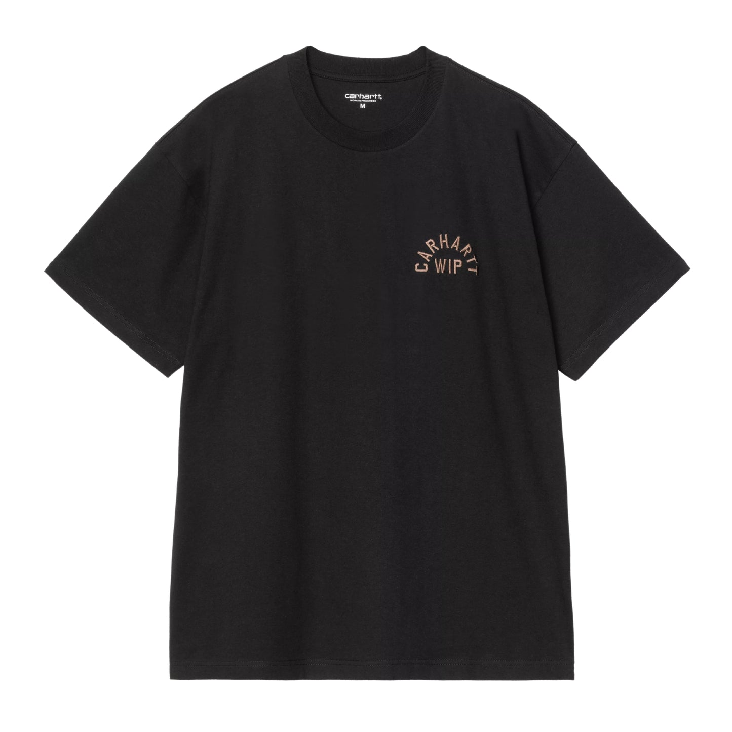 T-shirt de manga curta para homem Carhartt WIP Arch Script em Preto / WIP H Brown