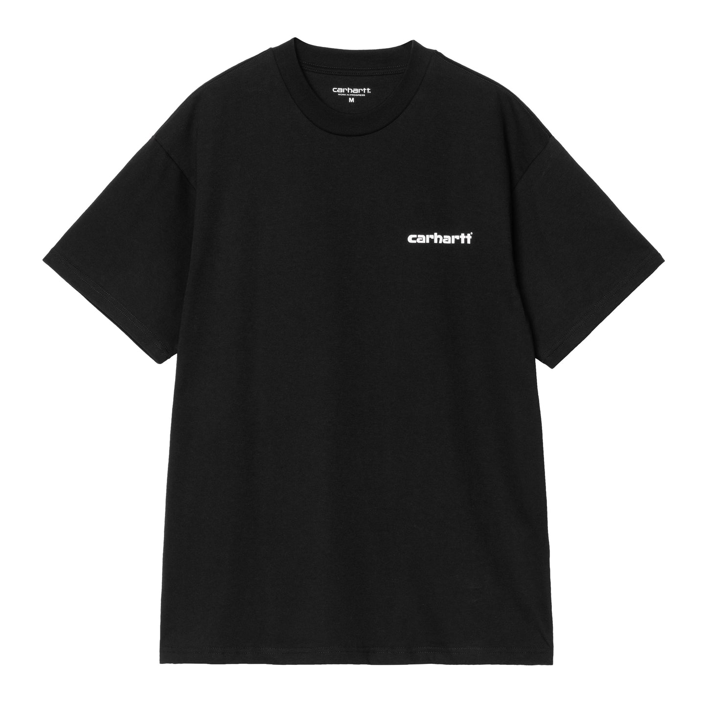 T-Shirt de manga curta para homem Carhartt WIP Archive Lines em Preto. Foto da parte da frente.