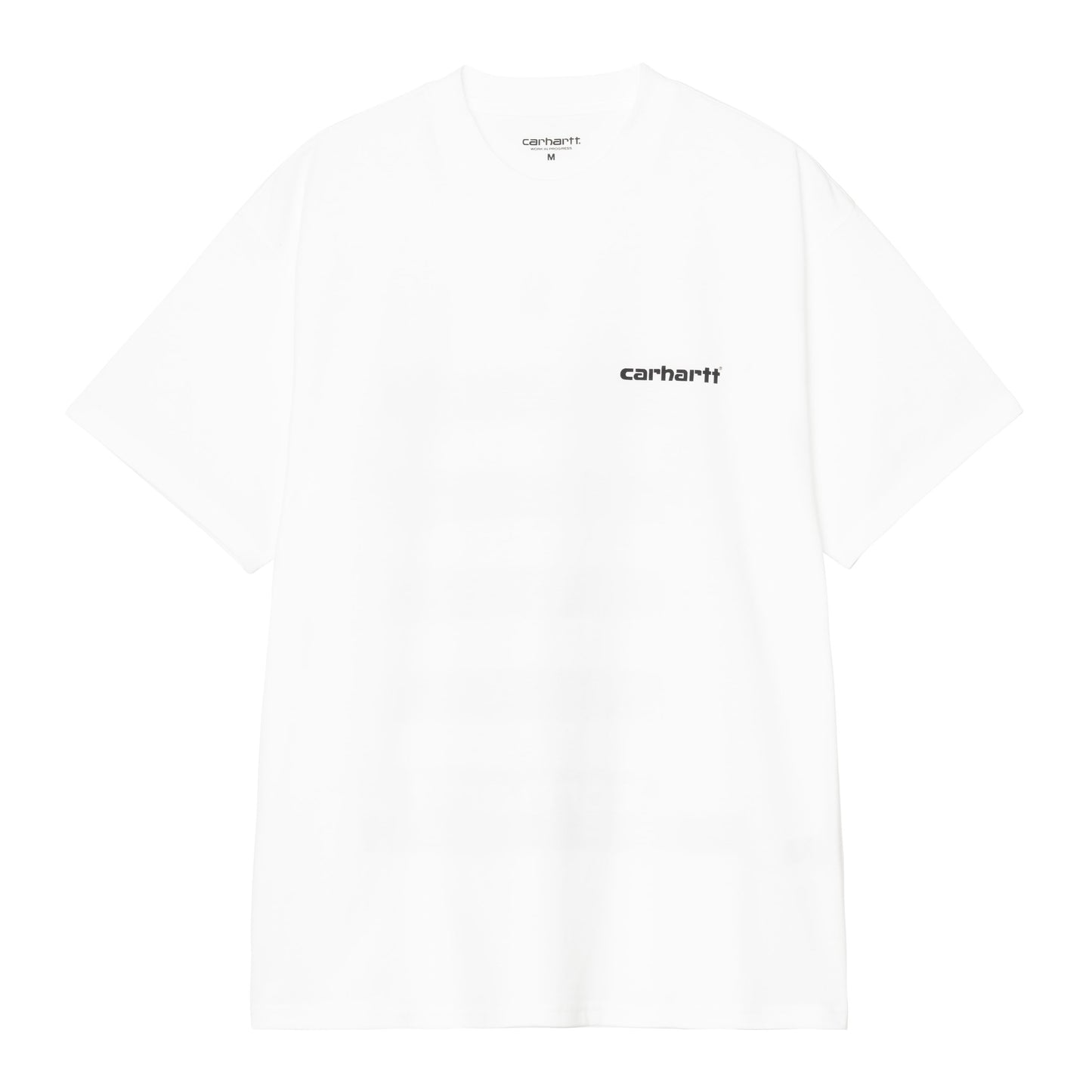 T-Shirt de manga curta para homem Carhartt WIP Archive Lines em Branco. Foto da parte da frente.