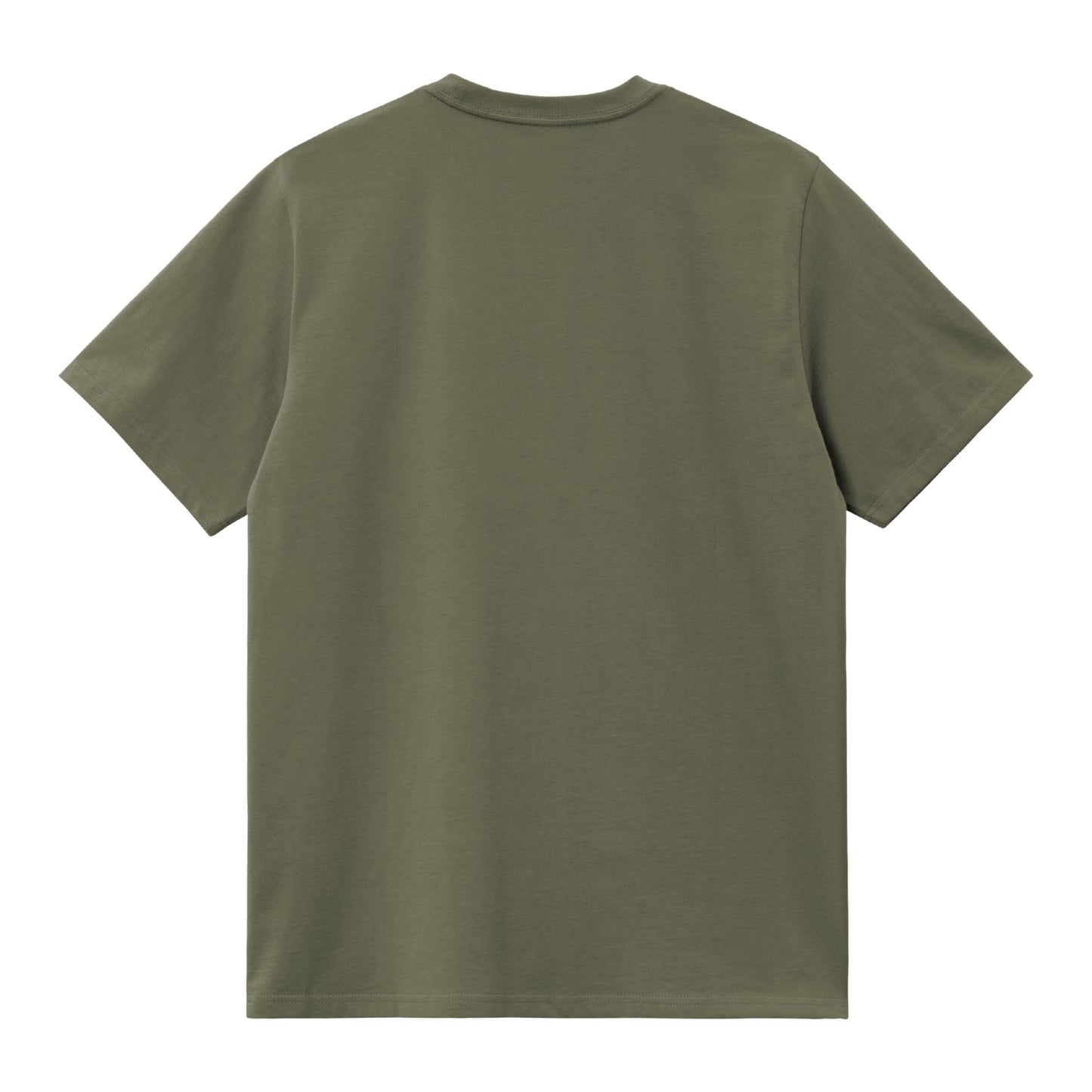 T-Shirt de manga curta para homem Carhartt WIP Chase em Leaf / Gold. Foto da parte de trás.