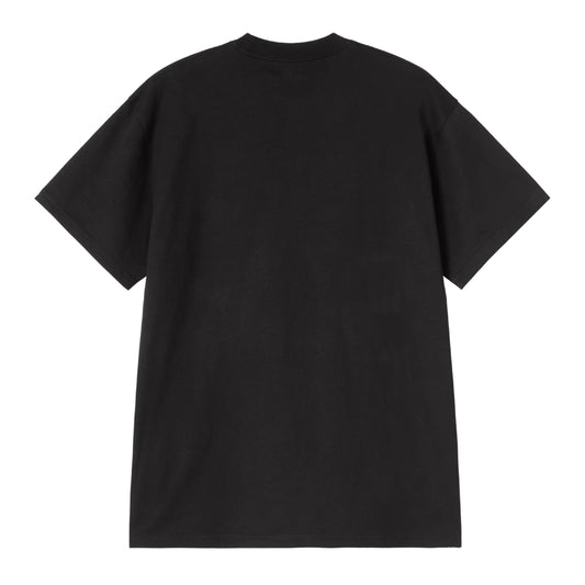 T-Shirt de manga curta para homem Carhartt WIP Cheese Toast em Preto. Foto da parte de trás.
