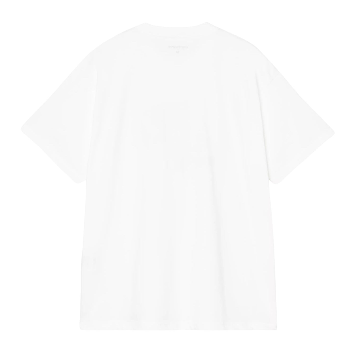 T-shirt de manga curta para homem Carhartt WIP Cheese Toast em Branco. Foto da parte de trás.