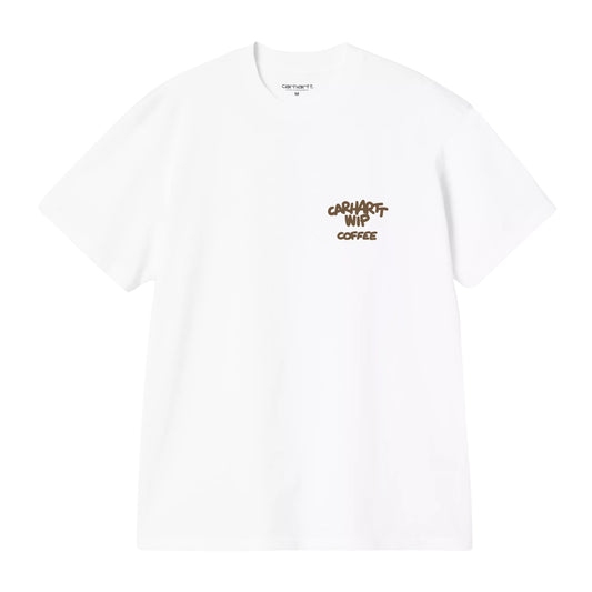 T-Shirt de manga curta para homem Carhartt WIP Coffee Break em Branco