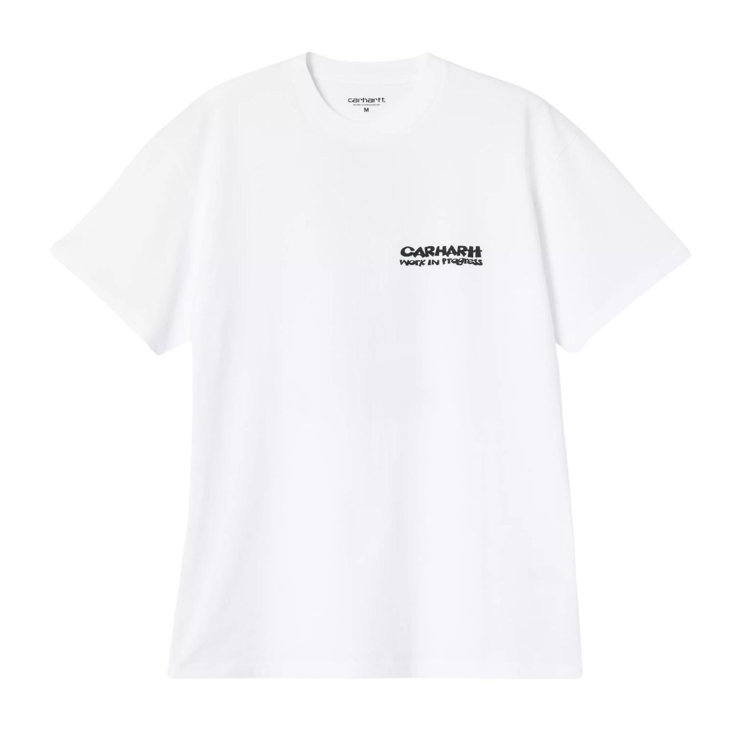 T-Shirt de manga curta para homem Carhartt WIP Cubist em Branco. Foto da parte da frente.