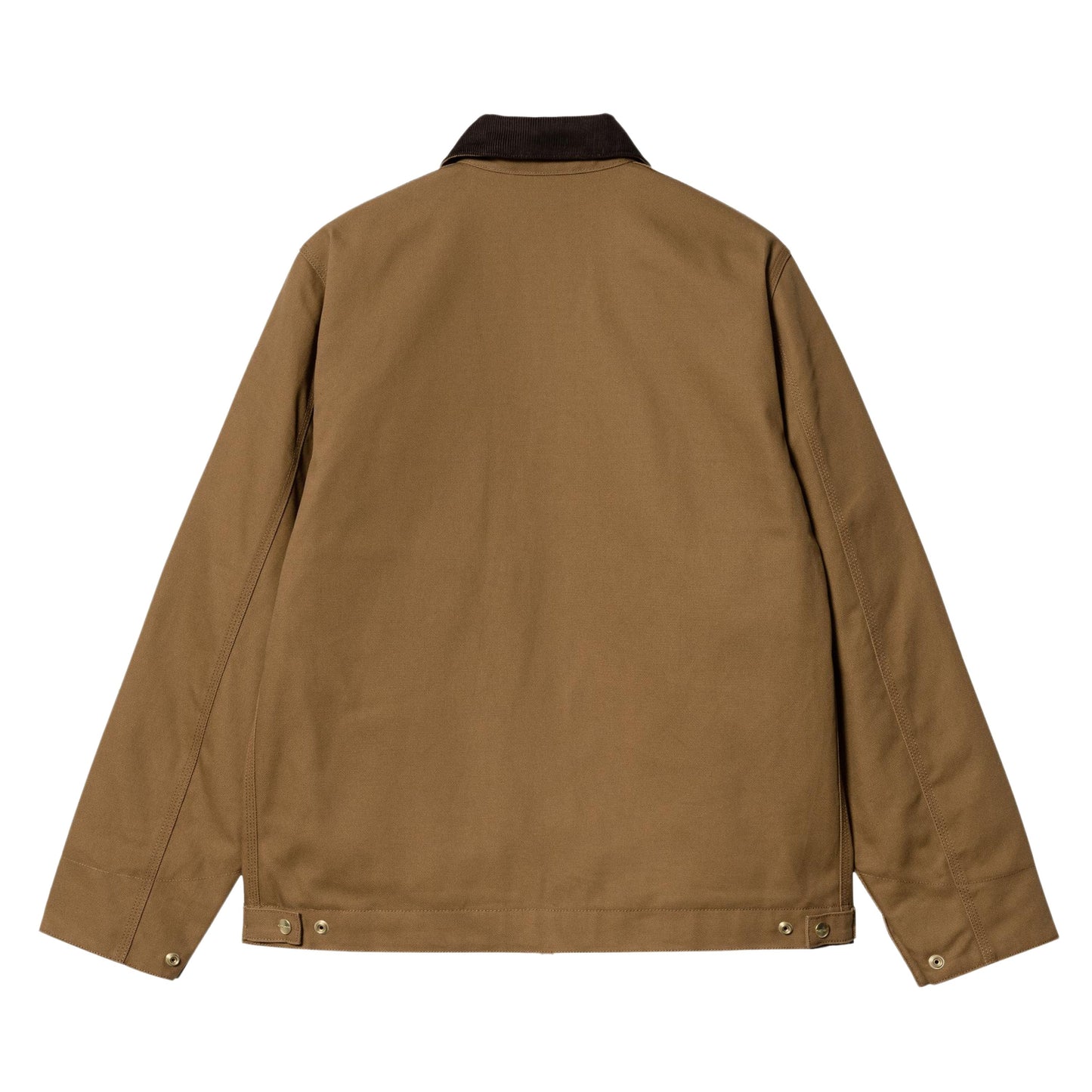 Casaco para homem Carhartt WIP Detroit em Castanho Hamilton/Tobacco Rigid. Foto da parte de trás.