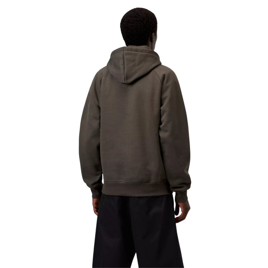 Sweat com carapuço para homem Carhartt WIP Chase em Shungite / Gold