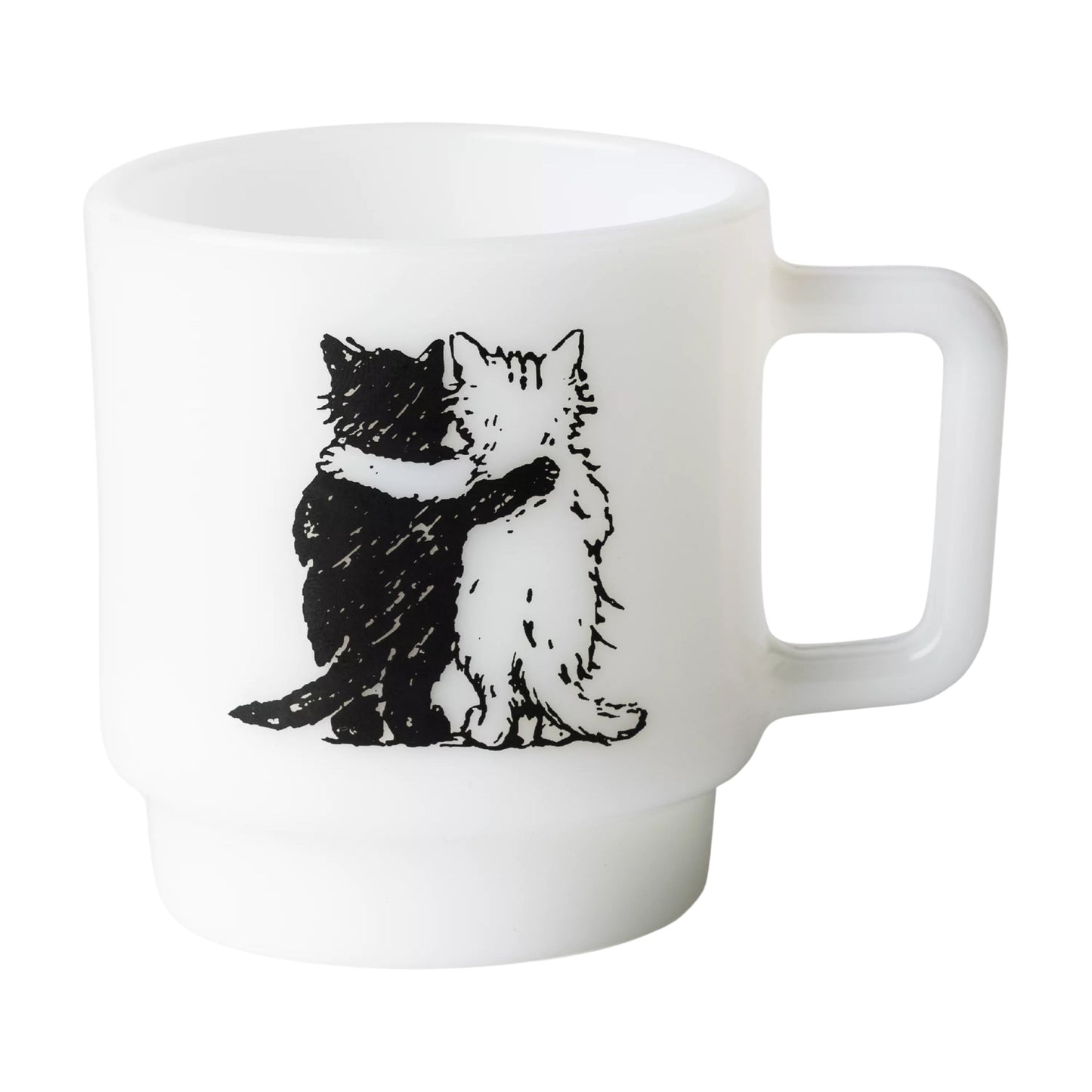 Carhartt WIP Hugging Cats Glass Mug in White