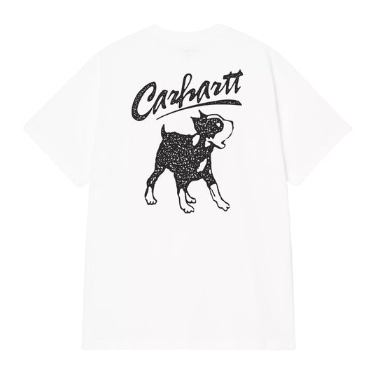 T-Shirt de manga curta para homem Carhartt WIP Pup em Branco