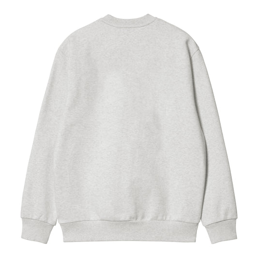 Carhartt WIP Carhartt Sweat Ash Heather/Duck Blue. Foto da parte de trás.