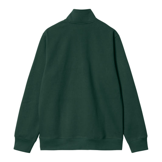Carhartt WIP Chase Neck Zip Sweat Discovery Green/Gold. Foto da parte de trás.