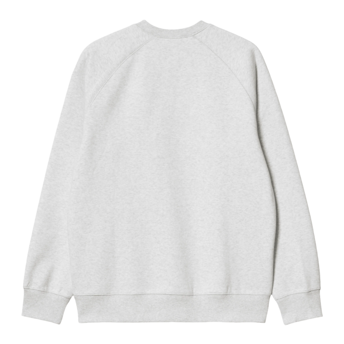 Sweat de homem Carhartt WIP Chase em Ash Heather/Gold. Foto da parte de trás.