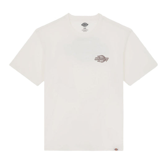 Dickies Wood Logo S/S T-Shirt Egret. Foto da parte da frente.