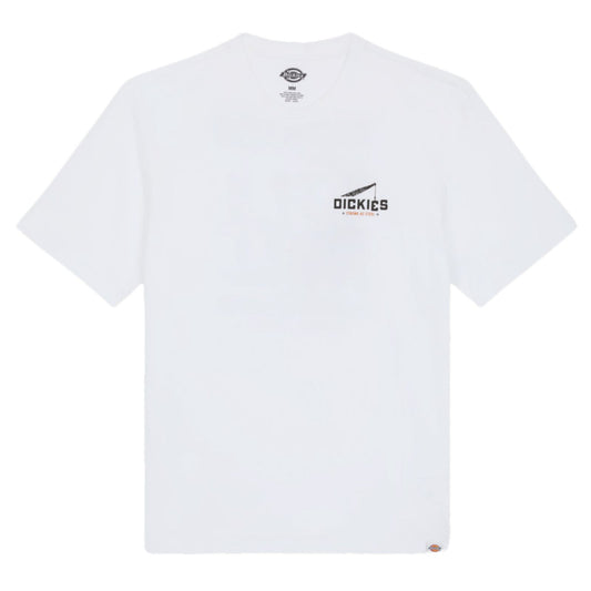 Dickies Industrial Zone Short Sleeve T-Shirt White. Foto da parte da frente.