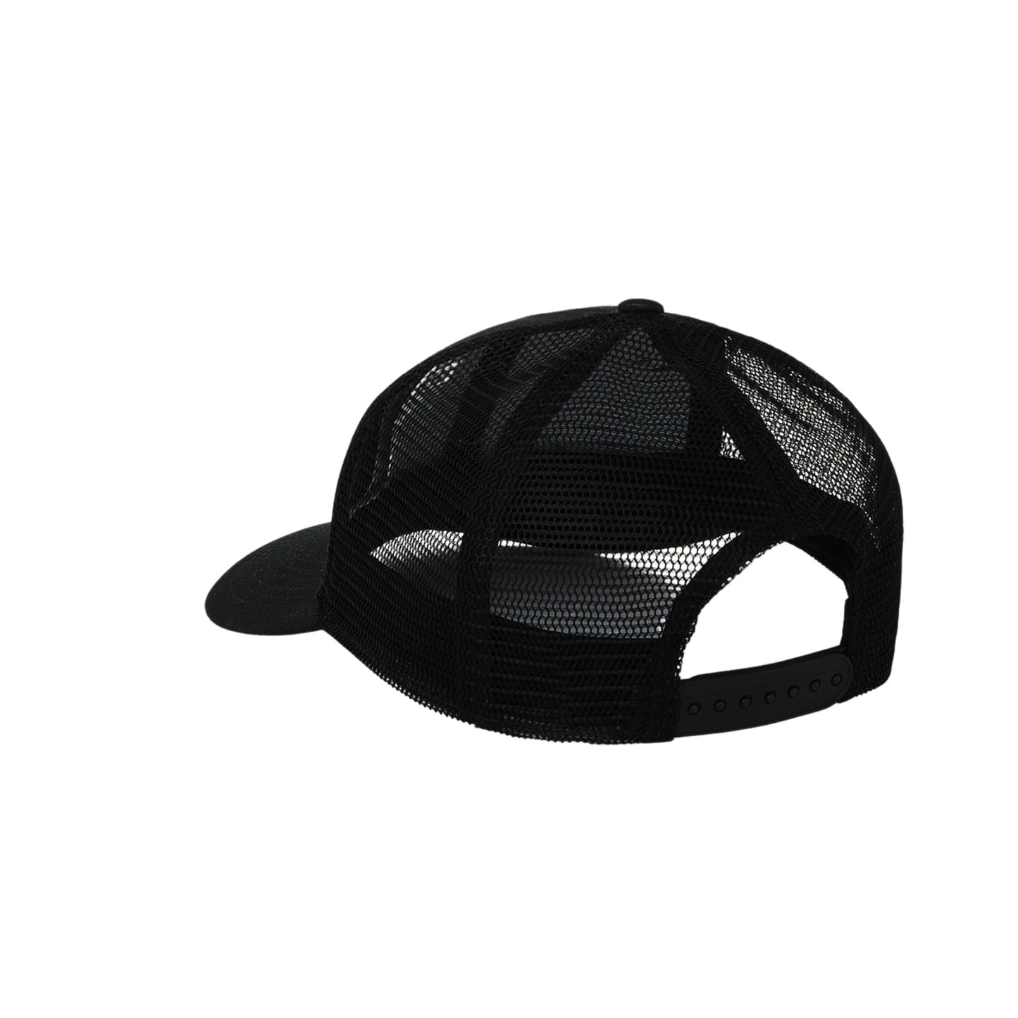 Boné unissexo Dickies Irondale Trucker em Preto. Foto da parte de trás.