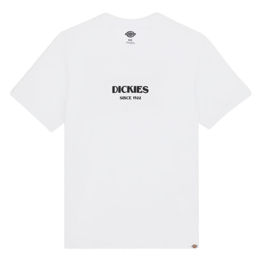 Dickies Max Meadows Short Sleeve T-Shirt White. Foto da parte da frente.