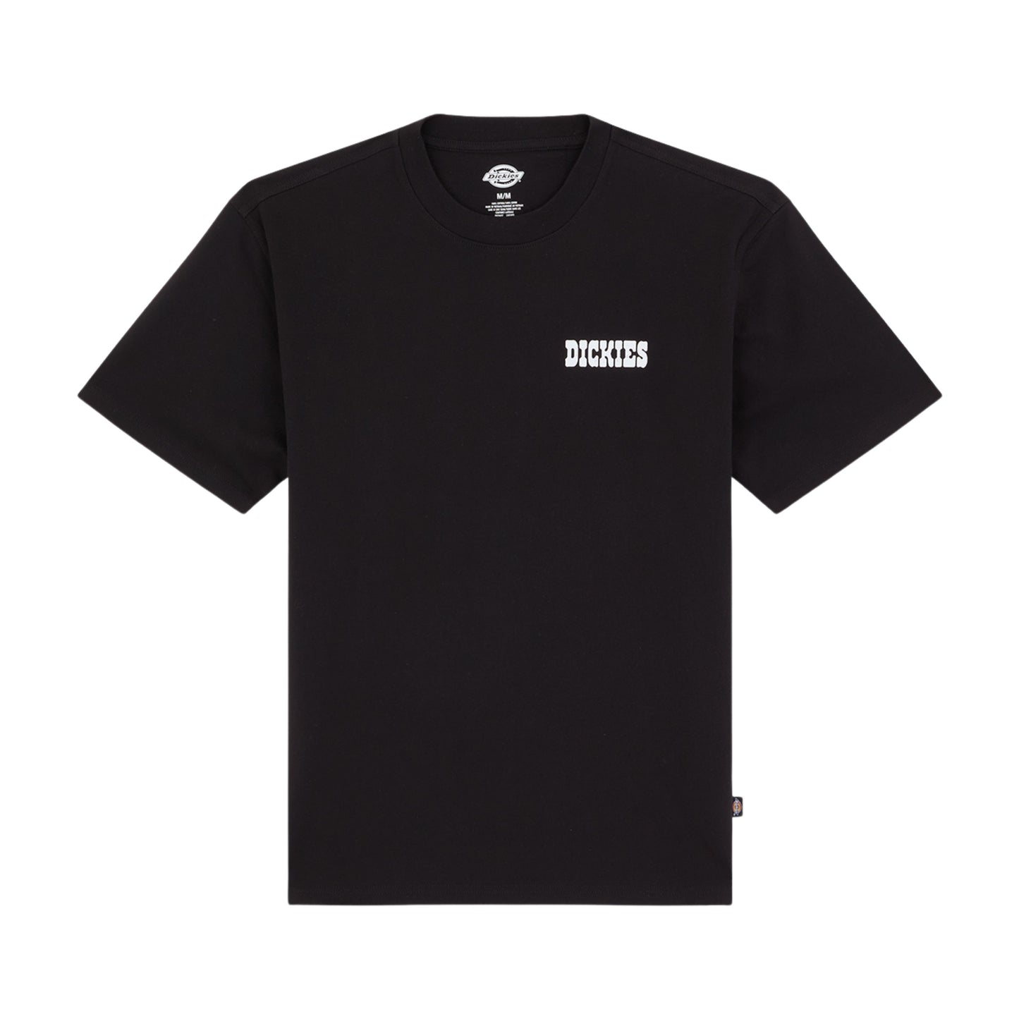 T-Shirt de manga curta para homem Dickies Plain City em Preto. Foto da parte da frente.