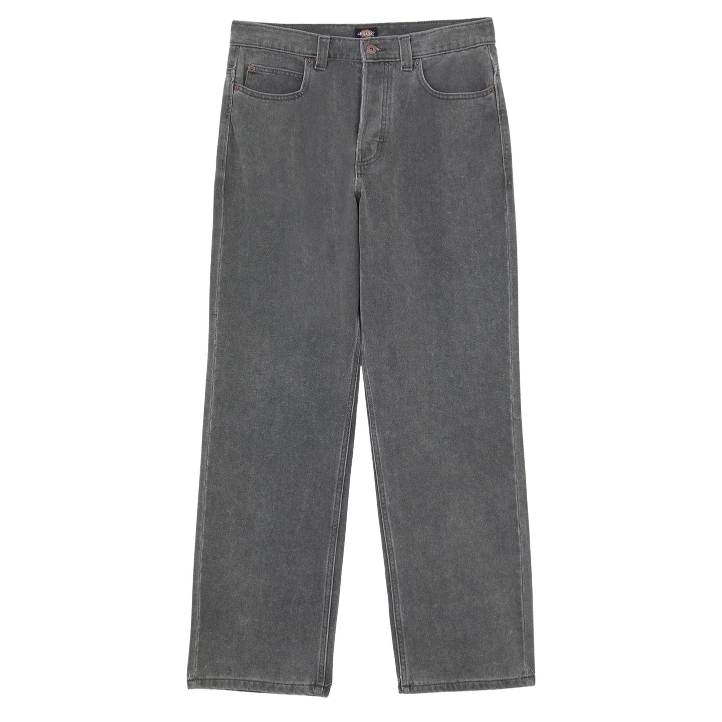 Calças de ganga para homem Dickies Thomasville em Grey Wash Tinted. Foto da parte da frente.