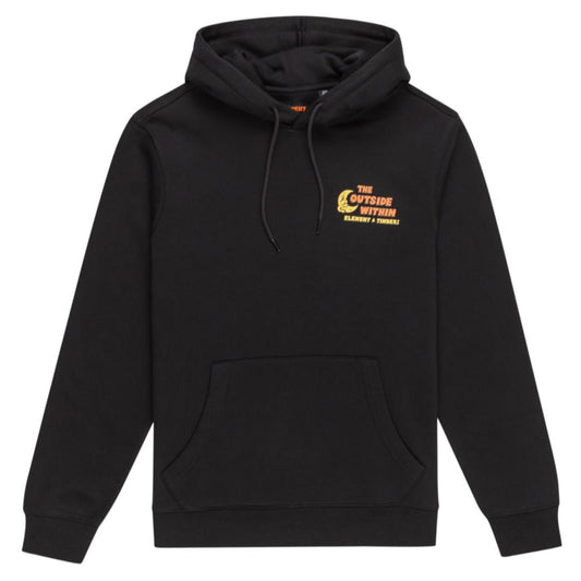 Element & Timber The Gathering Hoodie Flint Black. Foto da parte da frente.