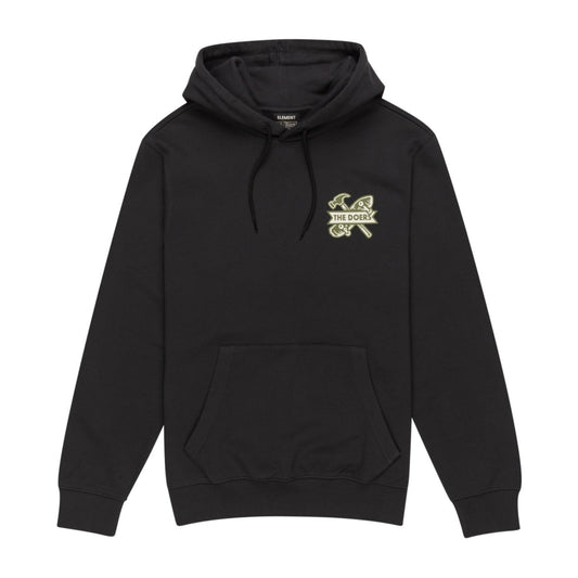 Hoodie Element Timber Supply em Off Black. Foto da parte da frente.
