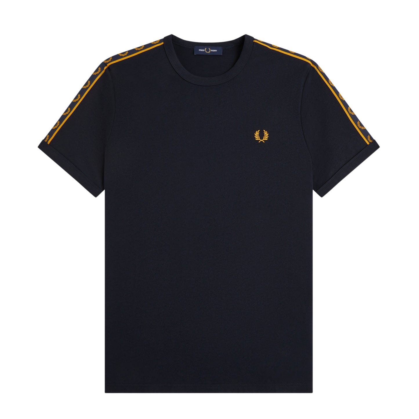 Fred Perry Contrast Tape Ringer T-Shirt Navy