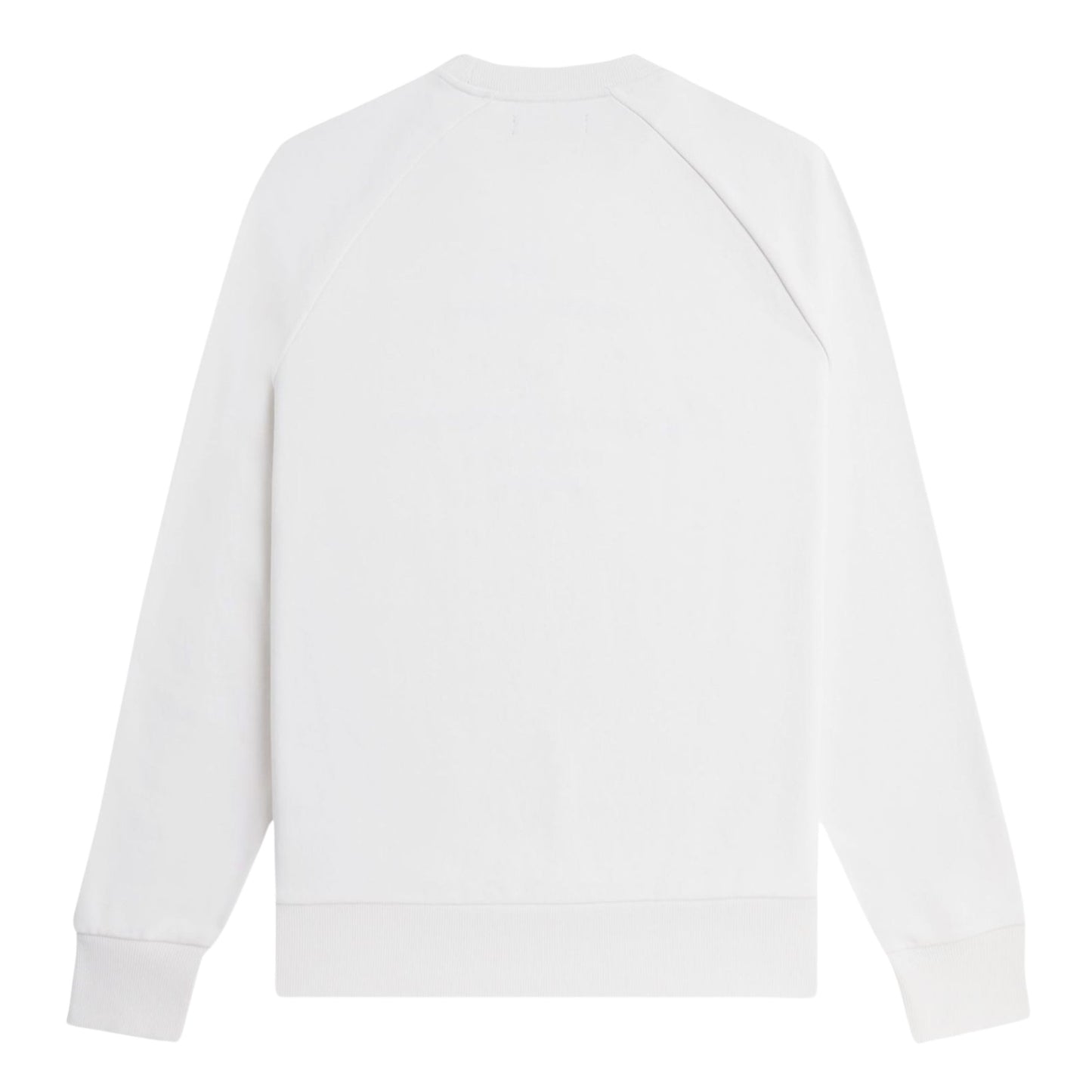 Sweat para homem Fred Perry Original Sportswear em Branco Neve. Foto da parte de trás.