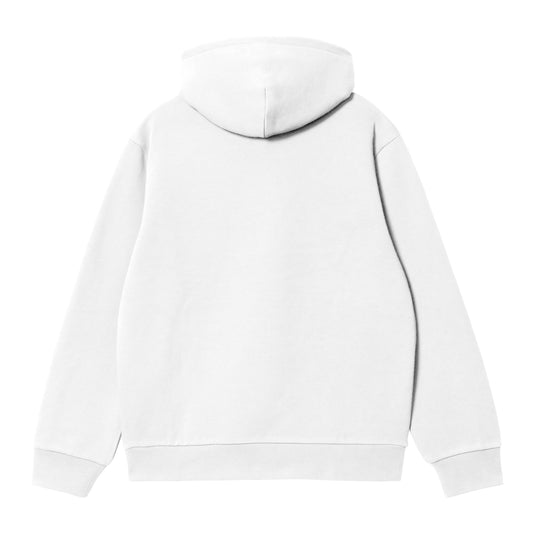 Carhartt WIP Hooded Carhartt Sweat White/Black. Foto da parte de trás.