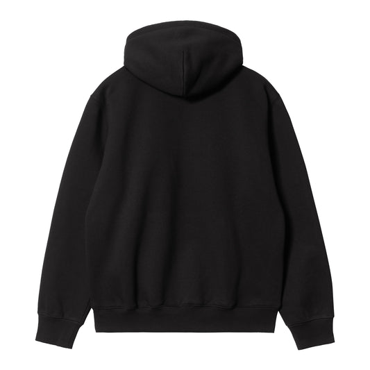 Carhartt WIP Hooded Carhartt Sweat Black/White. Foto da parte de trás.