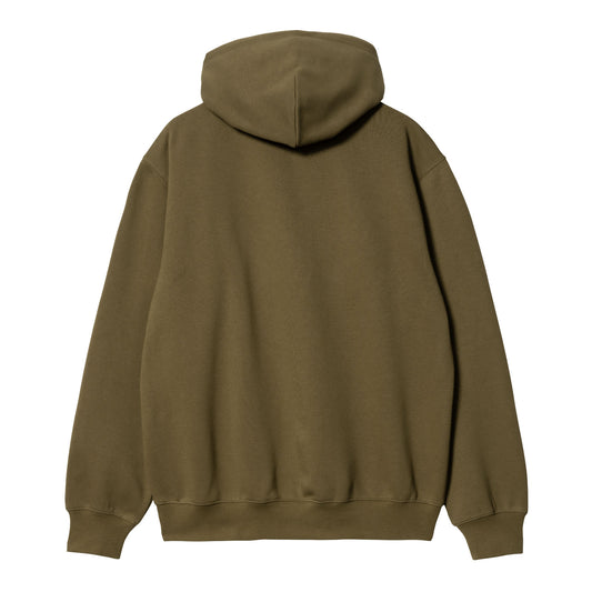 Carhartt WIP Hooded Carhartt Sweat Highland/Cassis. Foto da parte de trás.