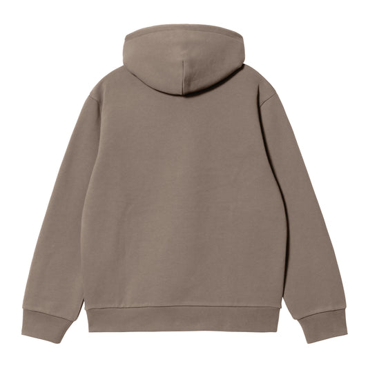 Carhartt WIP Hooded Carhartt Sweat Branch/Rattan. Foto da parte de trás.