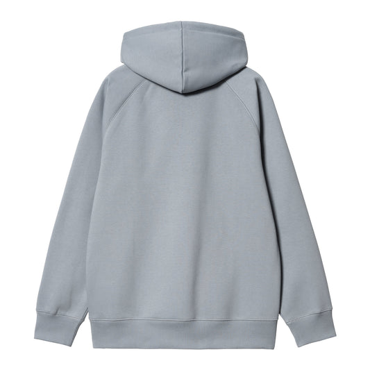 Carhartt WIP Hooded Chase Sweat Mirror/Gold. Foto da parte de trás.