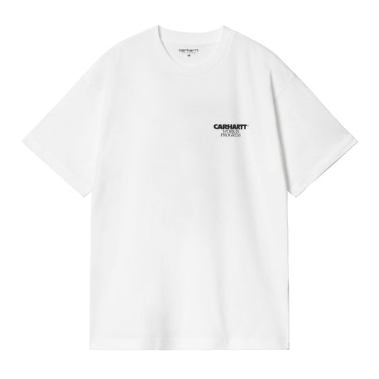 Carhartt WIP Ducks Short Sleeve T-Shirt White. Foto da parte da frente.