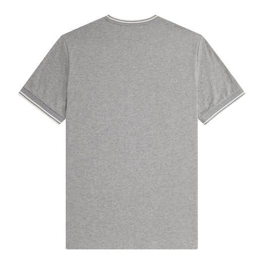 Fred Perry Twin Tipped T-Shirt Steel Marl. Foto da parte de trás.