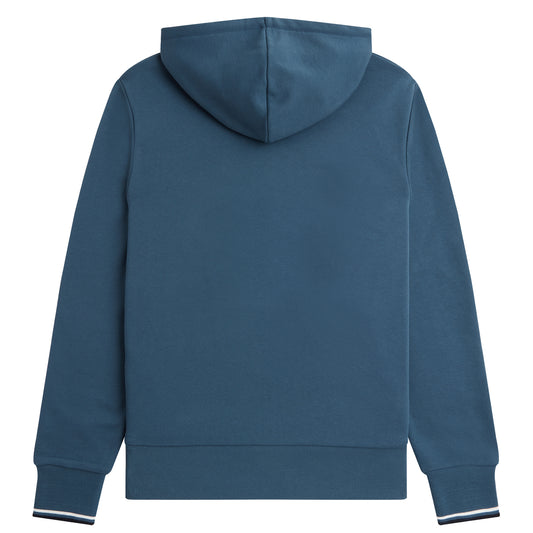 Fred Perry Tipped Hooded Sweatshirt Midnight Blue