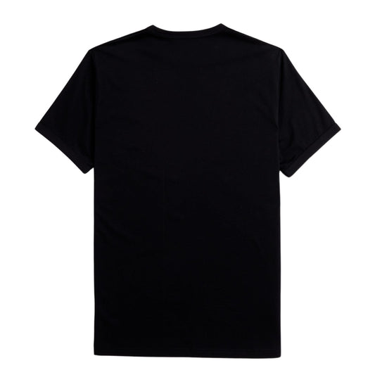 Fred Perry Ringer T-Shirt Black/Whisky Brown. Foto da parte de trás.