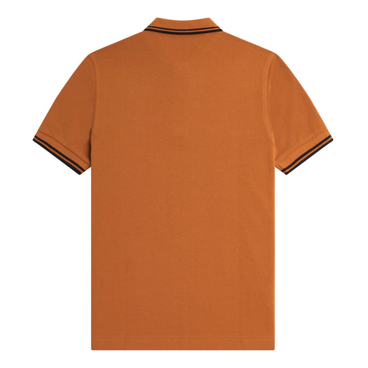 Fred Perry Twin Tipped Fred Perry Shirt Nutflake/Navy/Black. Foto da parte de trás.