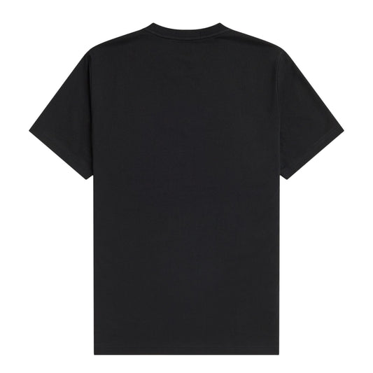 Fred Perry Embroidered T-Shirt Black. Foto da parte de trás.