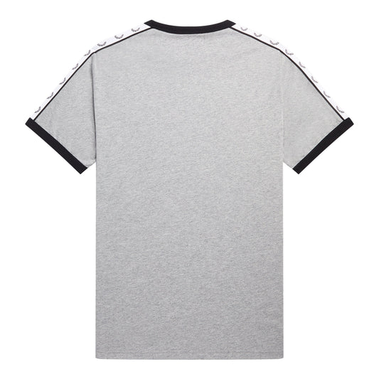 Fred Perry Taped Ringer T-Shirt Steel Marl. Foto da parte de trás.