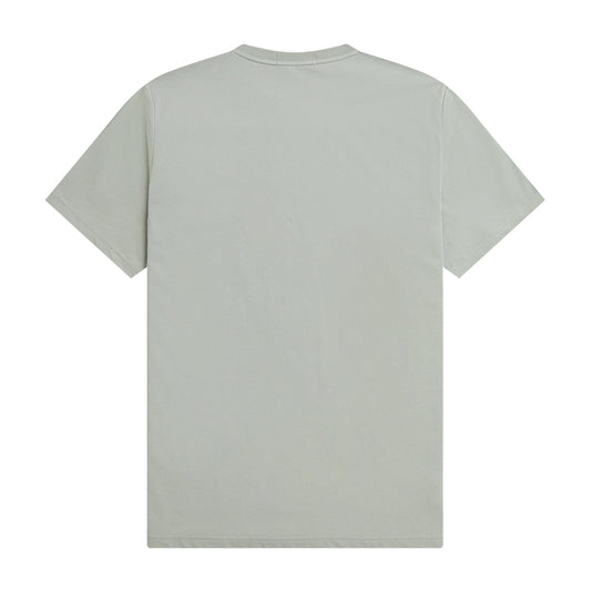 Fred Perry Color Bloc Laurel Wreath T-Shirt Limestone. Foto da parte de trás.