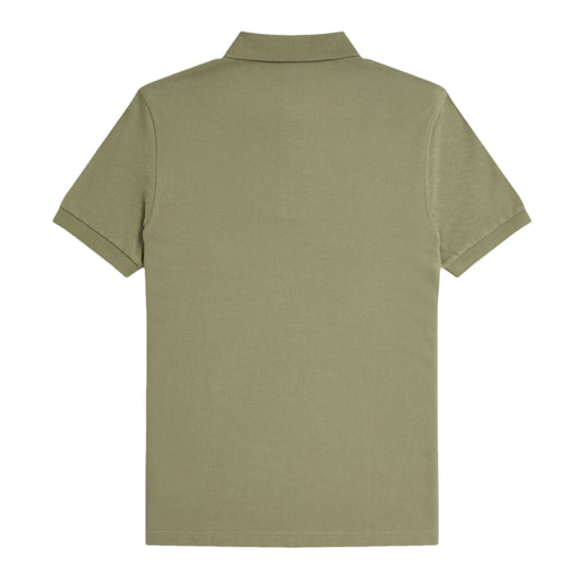 Polo de manga curta Fred Perry The Fred Perry Shirt em Olive Mint/Night Green. Foto da parte de trás.