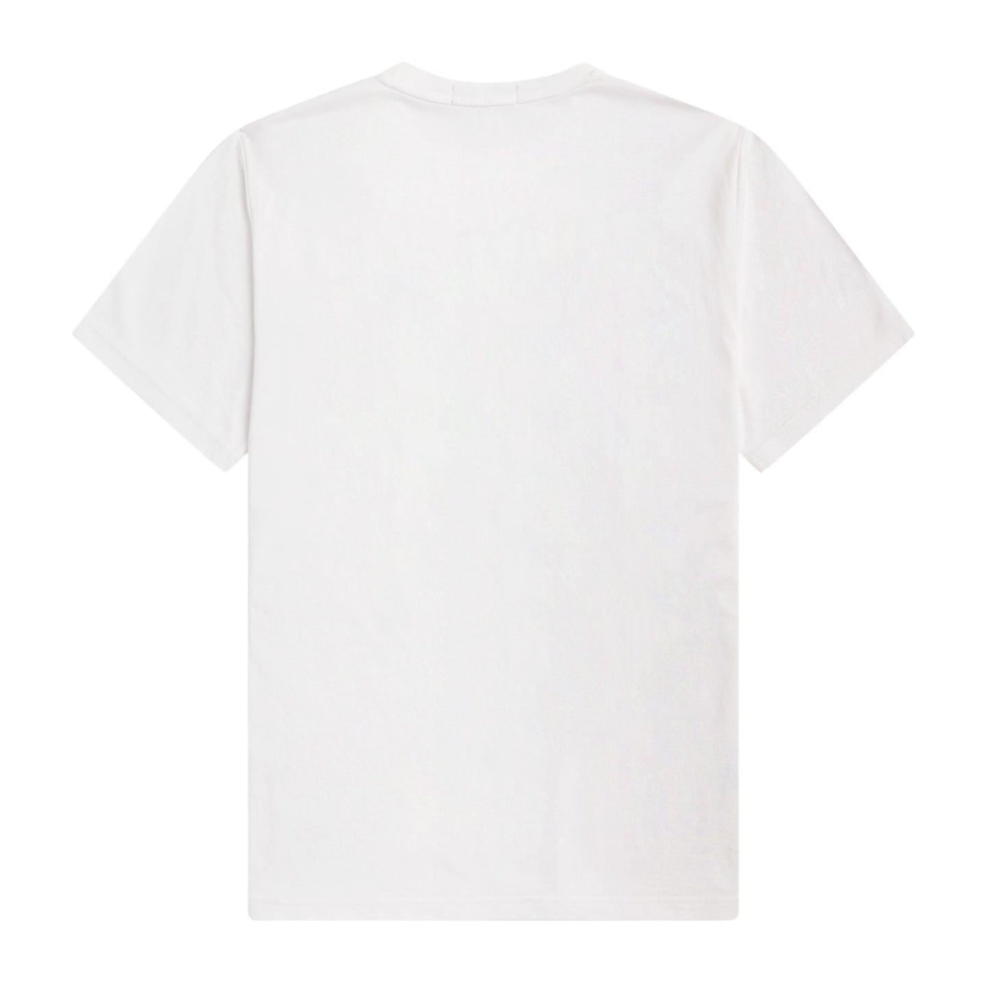 Fred Perry Striped Laurel Wreath Short Sleeve T-Shirt Snow White. Foto da parte de trás.