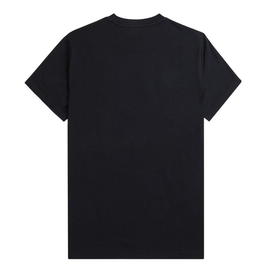 Fred Perry Textured Laurel Wreath Short Sleeve T-Shirt Black